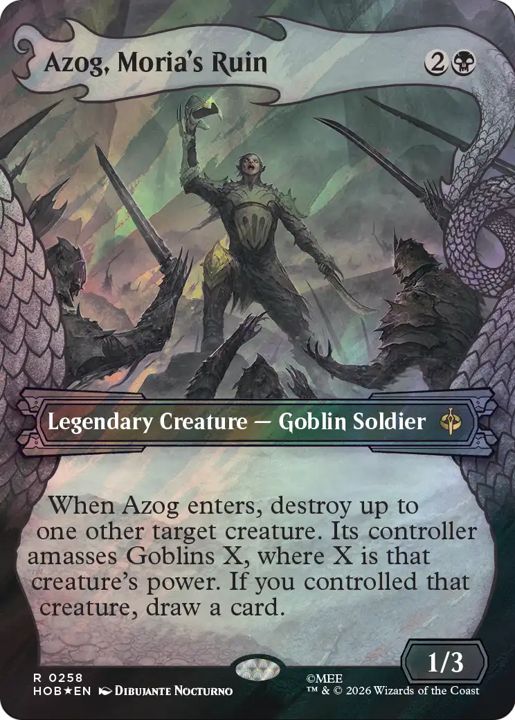 Azog, Moria's Ruin (Showcase) (Surge Foil) [The Hobbit] | Boutique FDB TCG