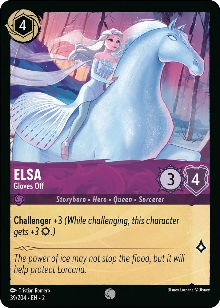 Elsa - Gloves Off (39/204) [Rise of the Floodborn] | Boutique FDB TCG