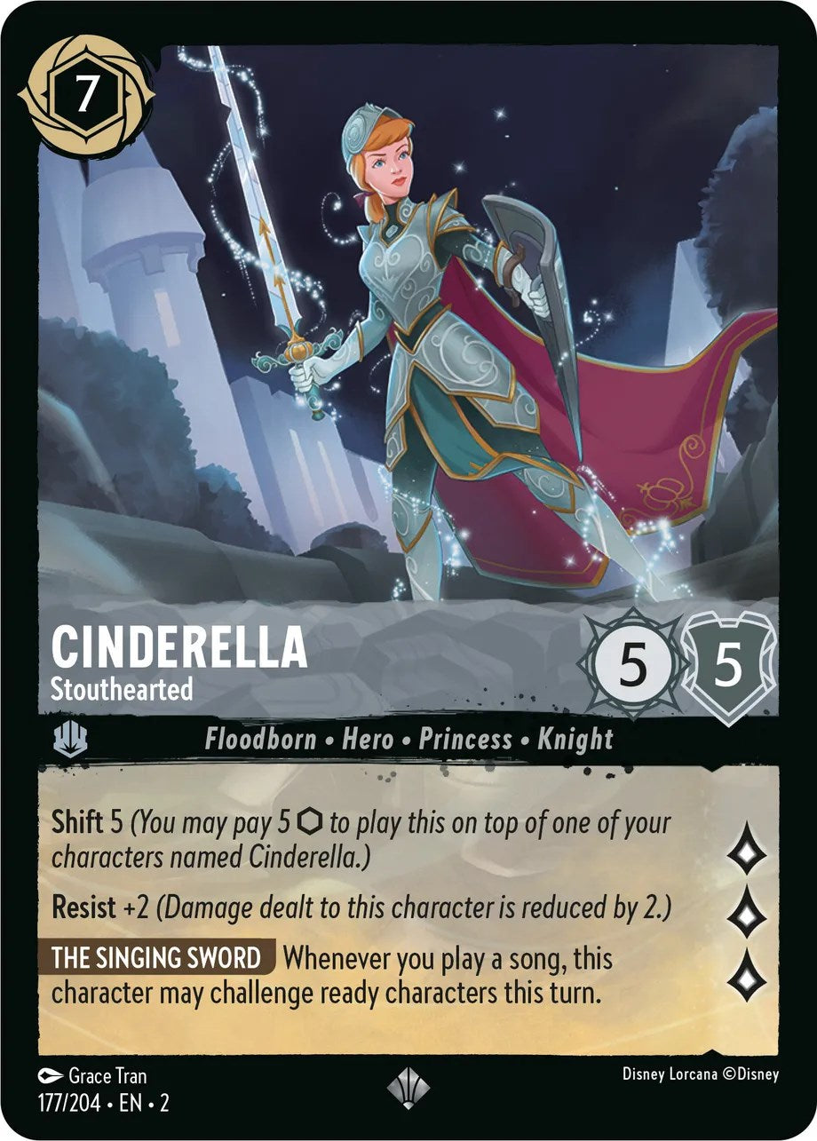 Cinderella - Stouthearted (177/204) [Rise of the Floodborn] | Boutique FDB TCG