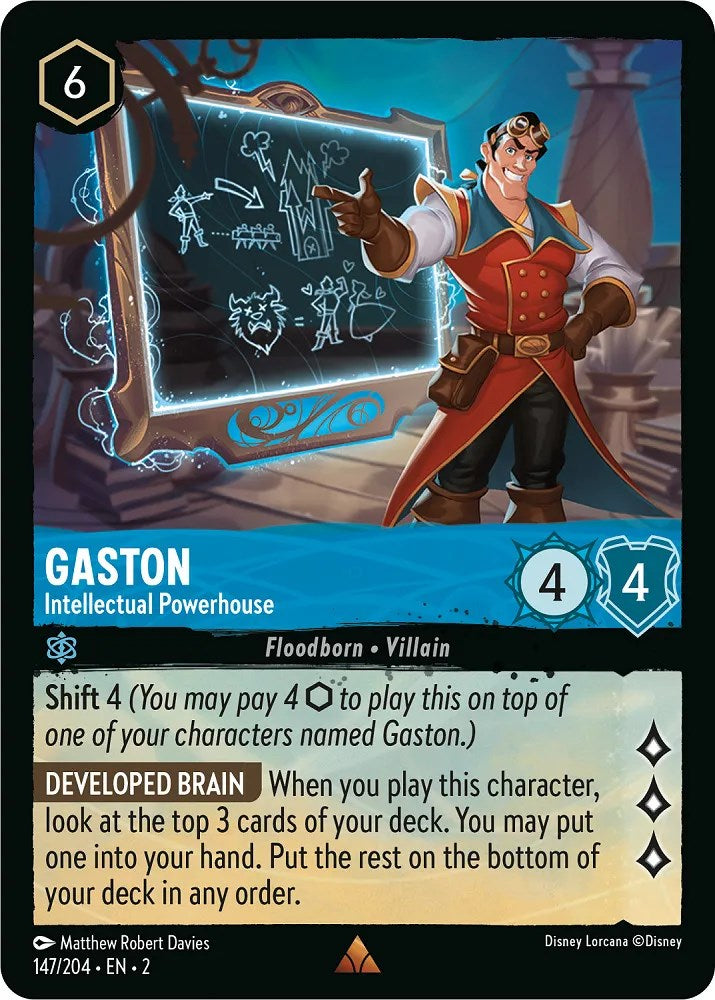 Gaston - Intellectual Powerhouse (147/204) [Rise of the Floodborn] | Boutique FDB TCG