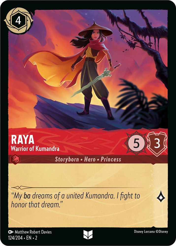 Raya - Warrior of Kumandra (124/204) [Rise of the Floodborn] | Boutique FDB TCG