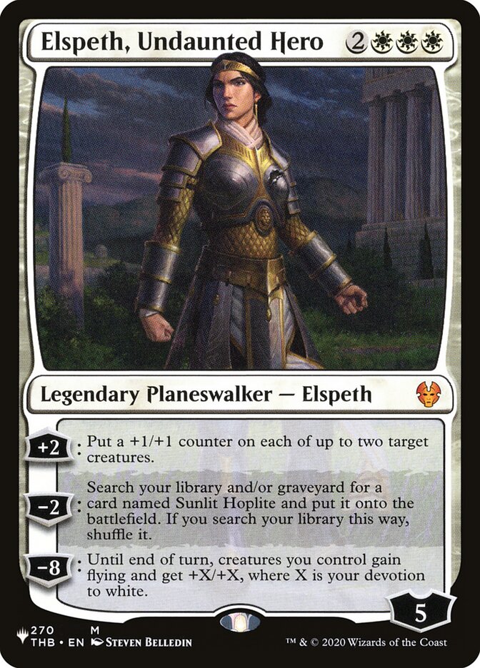 Elspeth, Undaunted Hero [The List] | Boutique FDB TCG