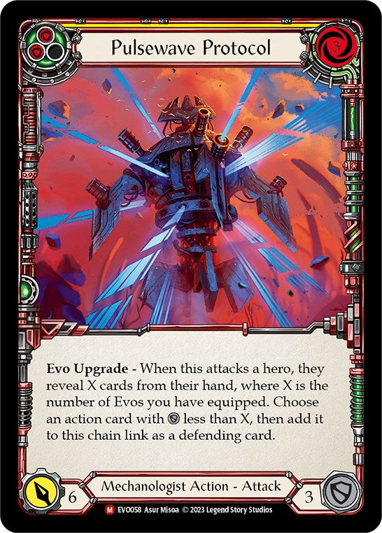 Pulsewave Protocol [EVO058] (Bright Lights)  Rainbow Foil | Boutique FDB TCG