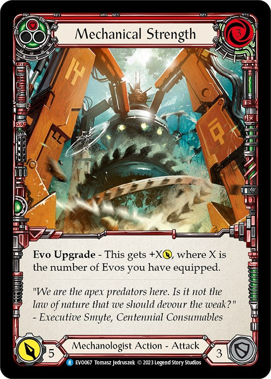 Mechanical Strength (Red) [EVO067] (Bright Lights) | Boutique FDB TCG