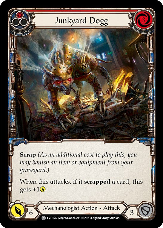 Junkyard Dogg (Red) [EVO126] (Bright Lights) | Boutique FDB TCG