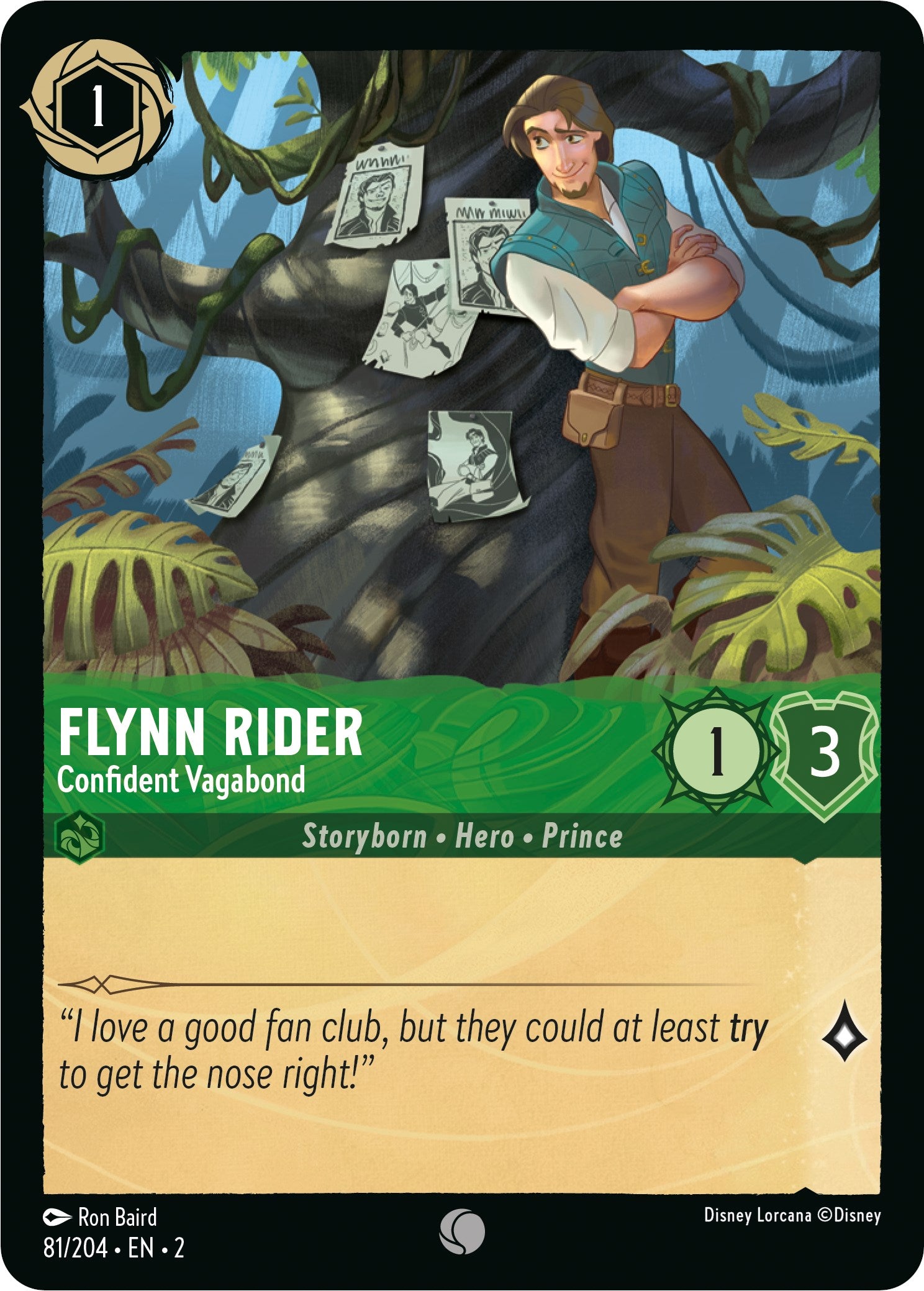 Flynn Rider - Confident Vagabond (81/204) [Rise of the Floodborn] | Boutique FDB TCG