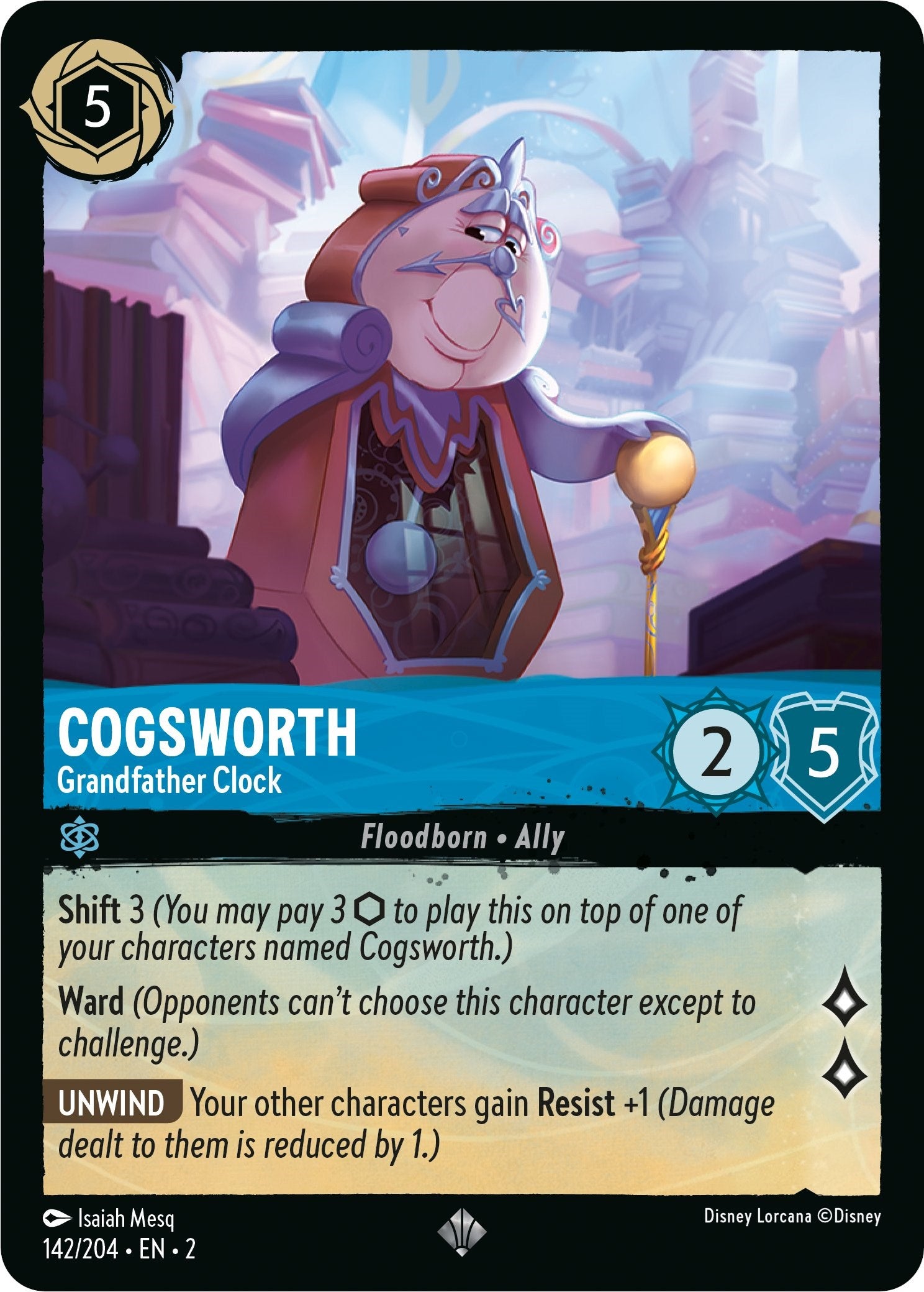 Cogsworth - Grandfather Clock (142/204) [Rise of the Floodborn] | Boutique FDB TCG