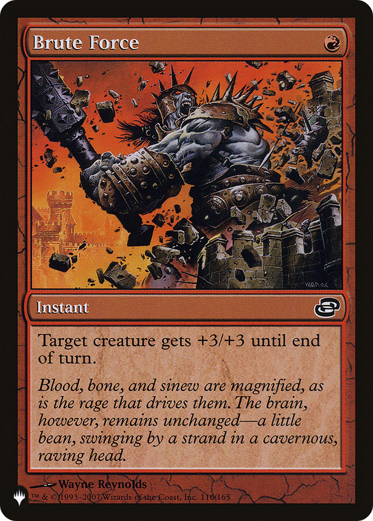 Brute Force [The List Reprints] | Boutique FDB TCG