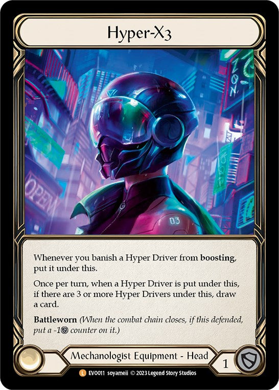 Hyper-X3 [EVO011] (Bright Lights)  Rainbow Foil | Boutique FDB TCG