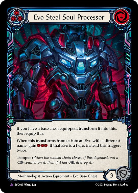 Evo Steel Soul Processor (Marvel) [EVO027] (Bright Lights)  Cold Foil | Boutique FDB TCG