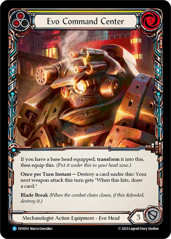 Evo Command Center [EVO034] (Bright Lights)  Cold Foil | Boutique FDB TCG