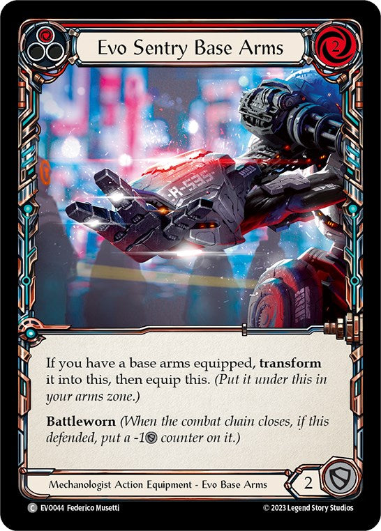 Evo Sentry Base Arms [EVO044] (Bright Lights)  Cold Foil | Boutique FDB TCG