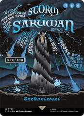 Storm of Saruman (Borderless Poster) (Serialized) [The Lord of the Rings: Tales of Middle-Earth] | Boutique FDB TCG