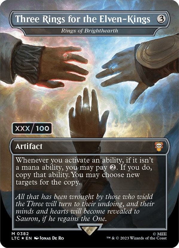 Three Rings for the Elven-Kings - Rings of Brighthearth (Serialized) [The Lord of the Rings: Tales of Middle-Earth Commander] | Boutique FDB TCG
