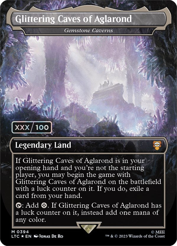 Glittering Caves of Aglarond - Gemstone Caverns (Serialized) [The Lord of the Rings: Tales of Middle-Earth Commander] | Boutique FDB TCG