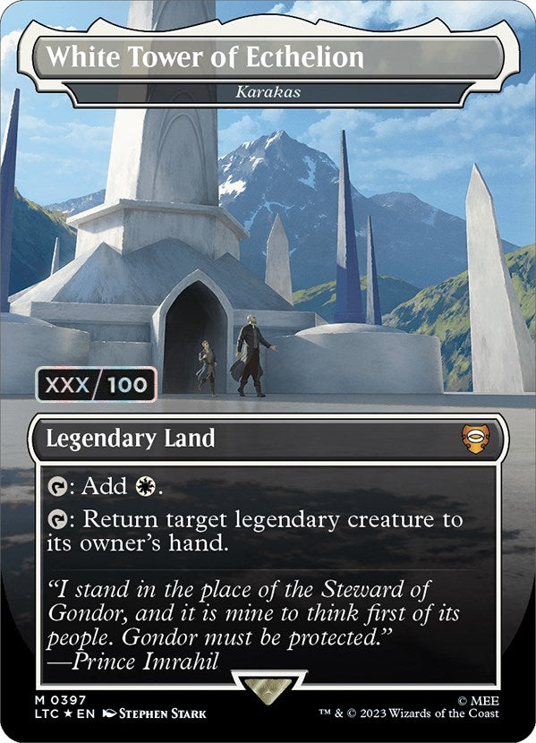 White Tower of Ecthelion - Karakas (Serialized) [The Lord of the Rings: Tales of Middle-Earth Commander] | Boutique FDB TCG