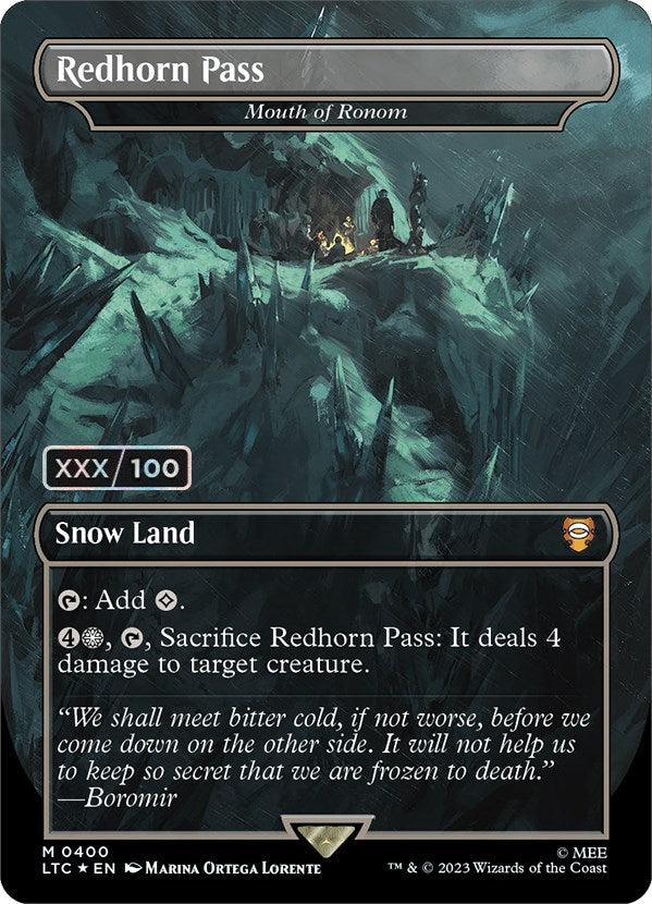 Redhorn Pass - Mouth of Ronom (Serialized) [The Lord of the Rings: Tales of Middle-Earth Commander] | Boutique FDB TCG