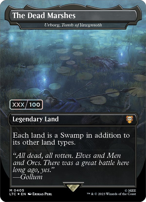 The Dead Marshes - Urborg, Tomb of Yawgmoth (Serialized) [The Lord of the Rings: Tales of Middle-Earth Commander] | Boutique FDB TCG