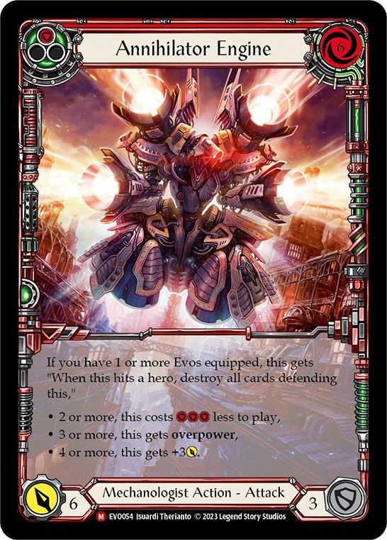 Annihilator Engine (Extended Art) [EVO054] (Bright Lights)  Rainbow Foil | Boutique FDB TCG