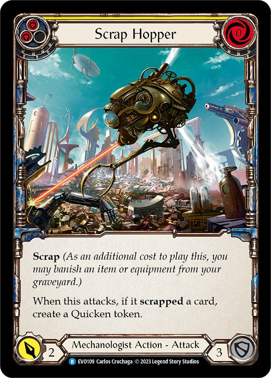 Scrap Hopper (Yellow) [EVO109] (Bright Lights) | Boutique FDB TCG