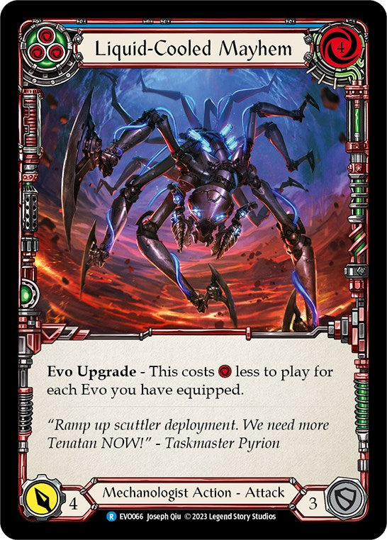 Liquid-Cooled Mayhem (Blue) [EVO066] (Bright Lights)  Rainbow Foil | Boutique FDB TCG