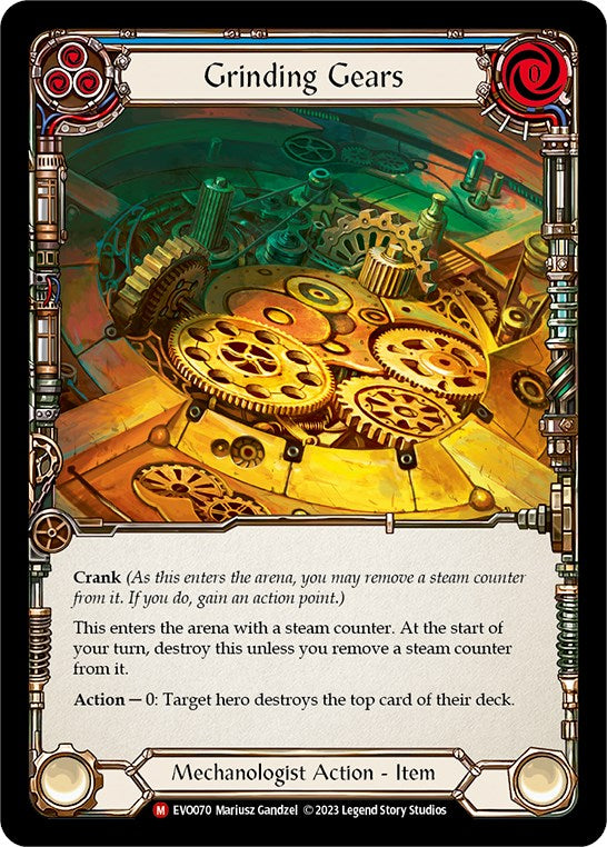 Grinding Gears [EVO070] (Bright Lights)  Rainbow Foil | Boutique FDB TCG