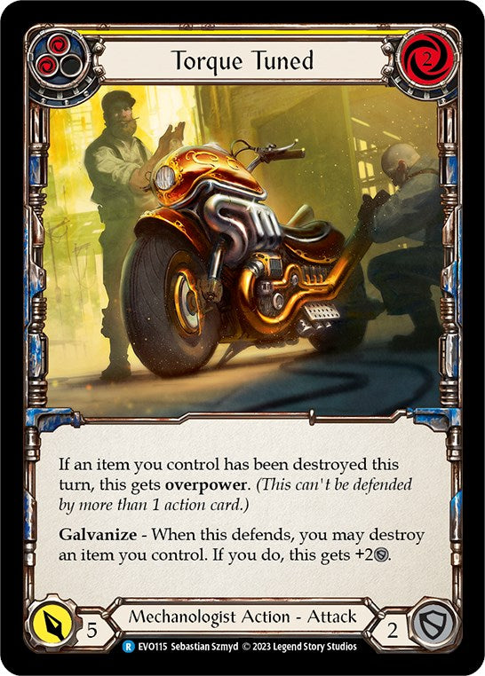 Torque Tuned (Yellow) [EVO115] (Bright Lights) | Boutique FDB TCG