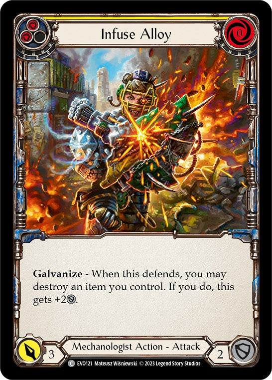 Infuse Alloy (Yellow) [EVO121] (Bright Lights)  Rainbow Foil | Boutique FDB TCG