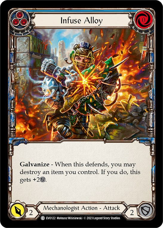 Infuse Alloy (Blue) [EVO122] (Bright Lights)  Rainbow Foil | Boutique FDB TCG