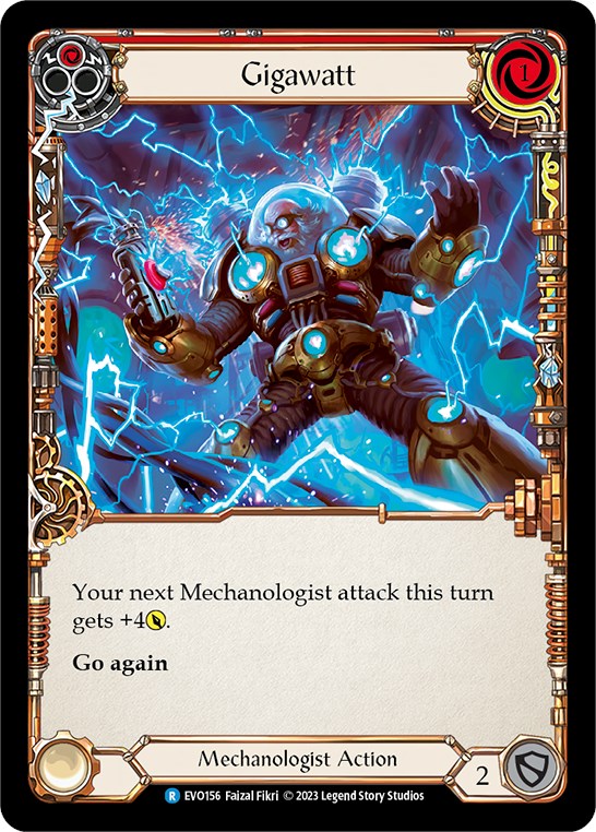 Gigawatt (Red) [EVO156] (Bright Lights)  Rainbow Foil | Boutique FDB TCG