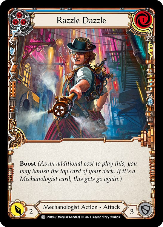 Razzle Dazzle (Blue) [EVO167] (Bright Lights)  Rainbow Foil | Boutique FDB TCG