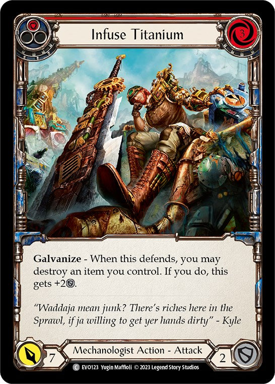Infuse Titanium (Red) [EVO123] (Bright Lights) | Boutique FDB TCG