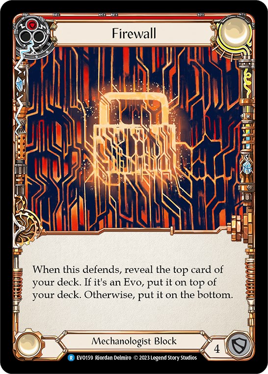 Firewall (Red) [EVO159] (Bright Lights) | Boutique FDB TCG