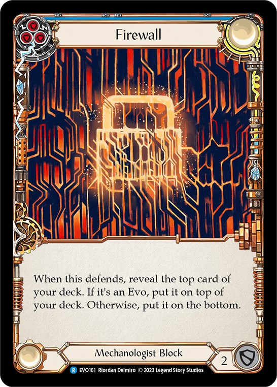 Firewall (Blue) [EVO161] (Bright Lights) | Boutique FDB TCG