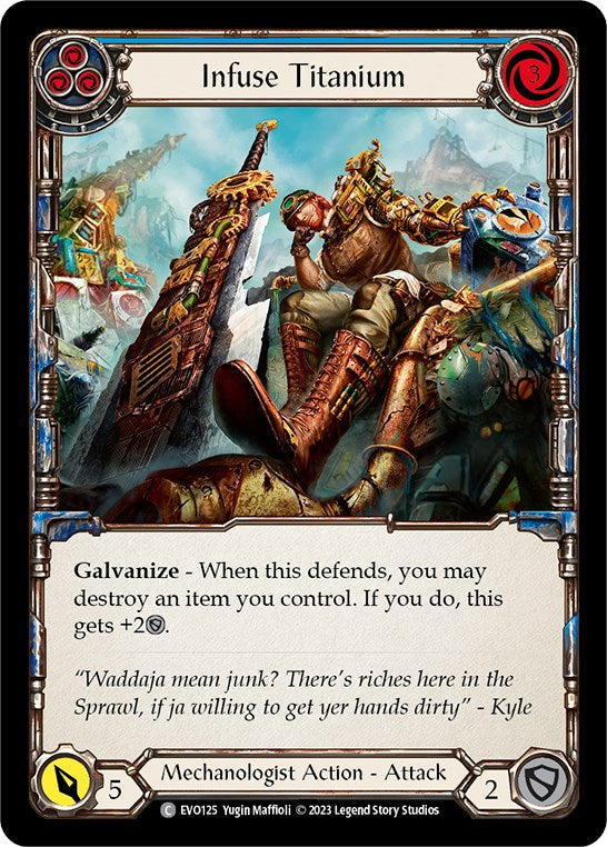 Infuse Titanium (Blue) [EVO125] (Bright Lights) | Boutique FDB TCG