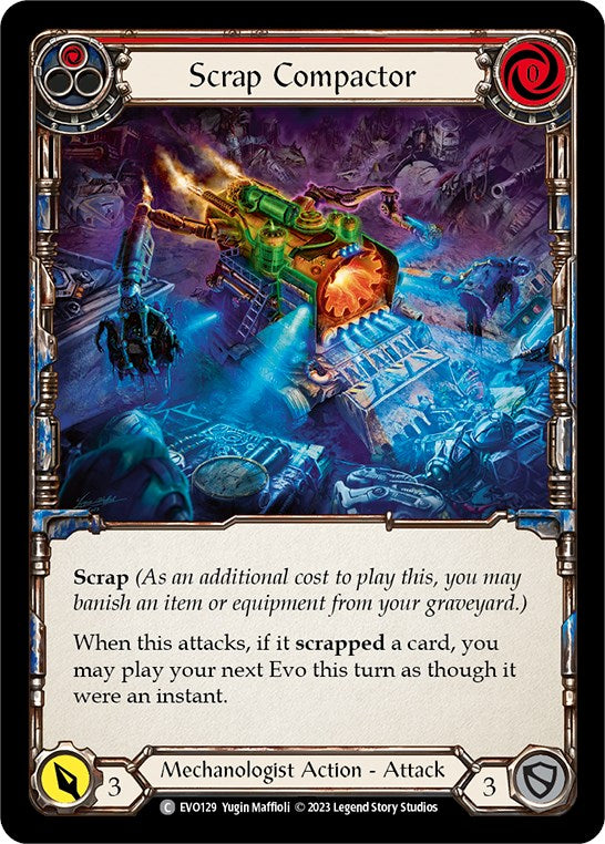 Scrap Compactor (Red) [EVO129] (Bright Lights) | Boutique FDB TCG