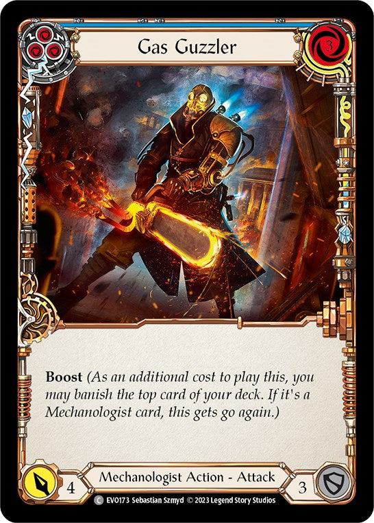 Gas Guzzler (Blue) [EVO173] (Bright Lights) | Boutique FDB TCG