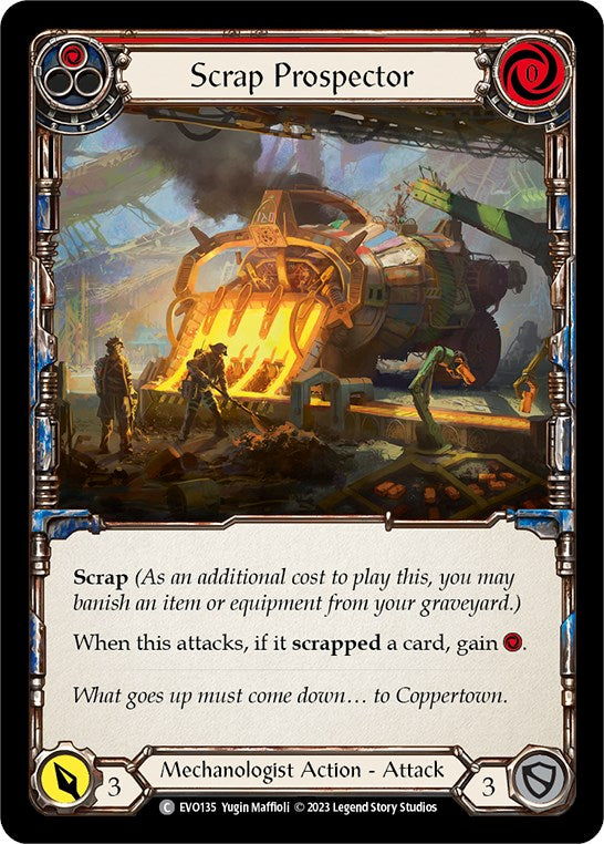 Scrap Prospector (Red) [EVO135] (Bright Lights) | Boutique FDB TCG