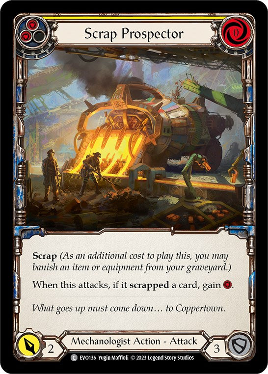 Scrap Prospector (Yellow) [EVO136] (Bright Lights) | Boutique FDB TCG
