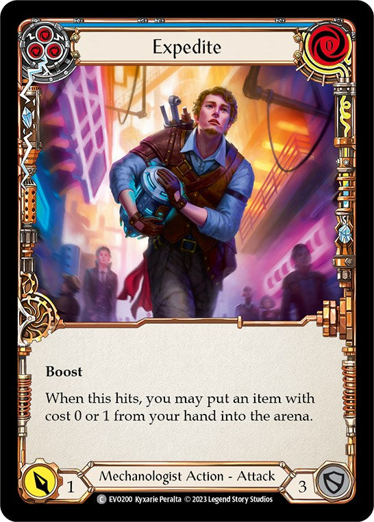 Expedite (Blue) [EVO200] (Bright Lights) | Boutique FDB TCG