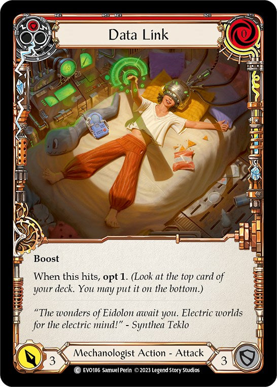 Data Link (Red) [EVO186] (Bright Lights) | Boutique FDB TCG