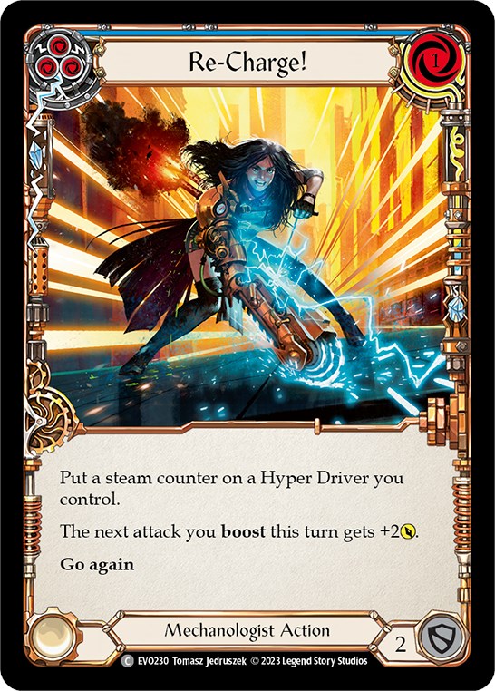 Re-Charge! (Blue) [EVO230] (Bright Lights) | Boutique FDB TCG