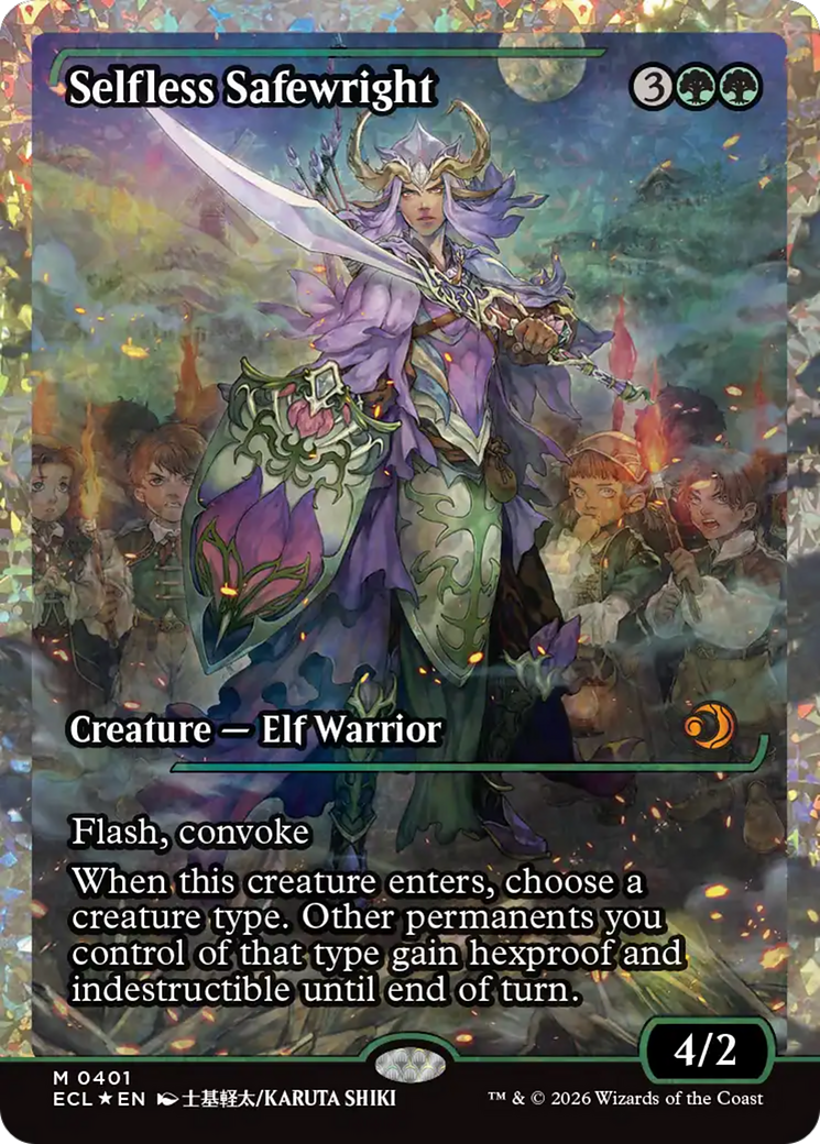 Selfless Safewright (Showcase) (Fracture Foil) [Lorwyn Eclipsed] | Boutique FDB TCG