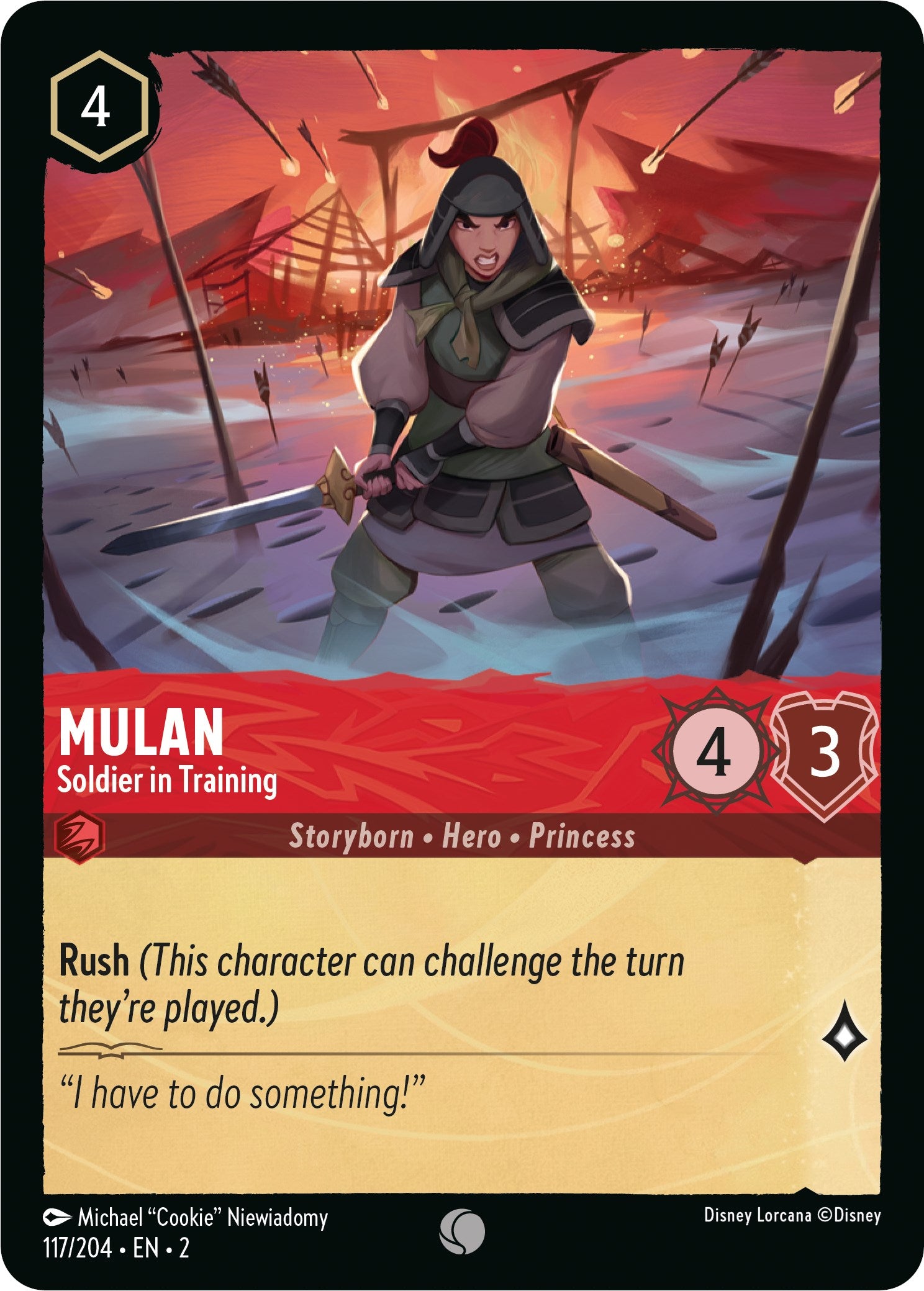 Mulan - Soldier in Training (117/204) [Rise of the Floodborn] | Boutique FDB TCG