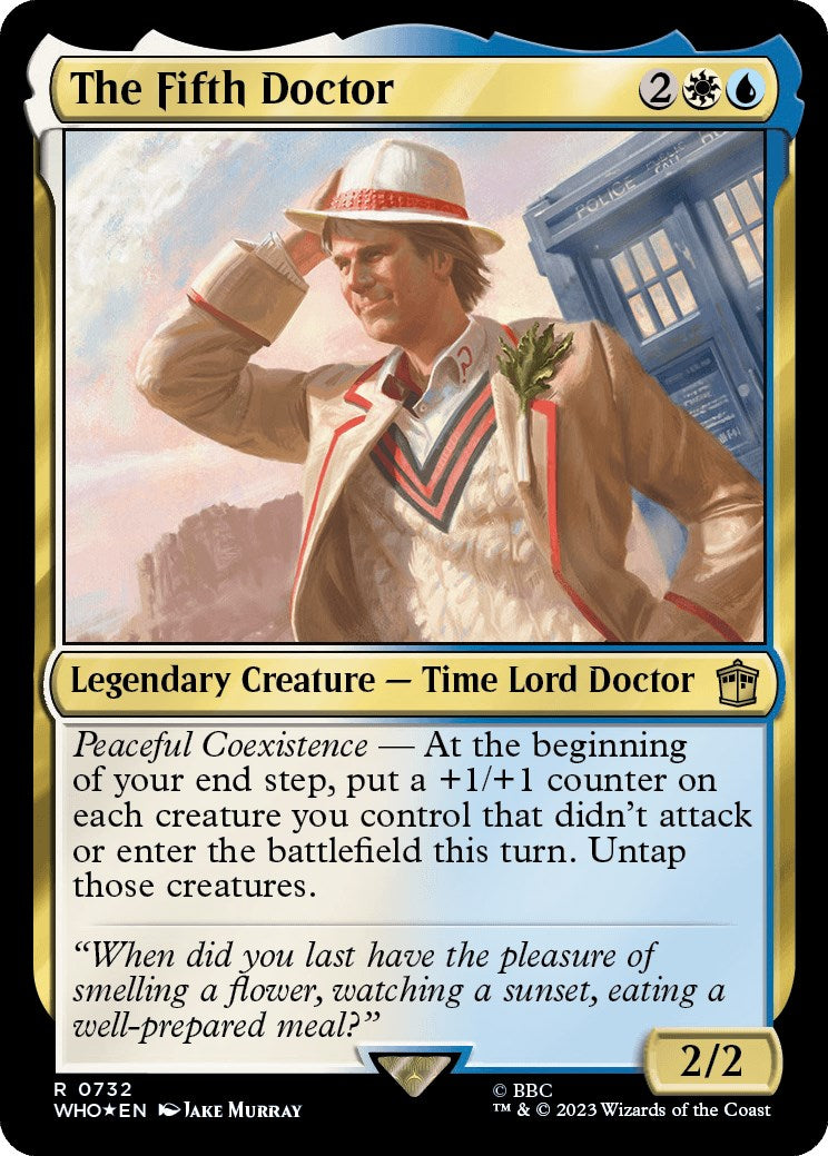 The Fifth Doctor (Surge Foil) [Doctor Who] | Boutique FDB TCG