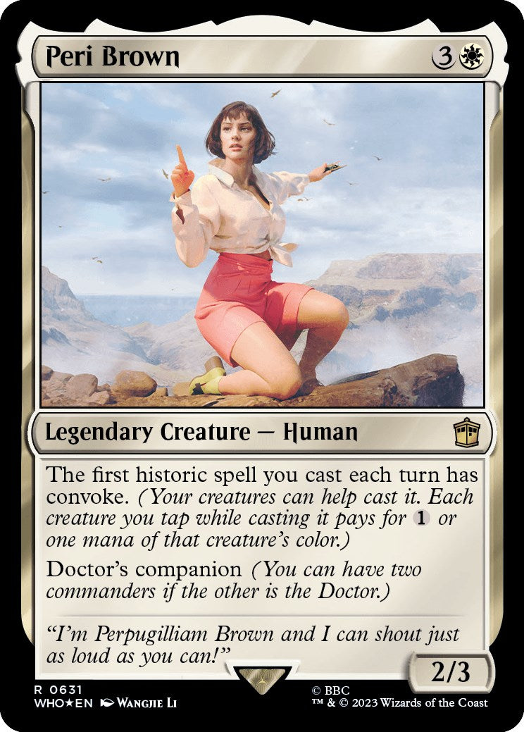 Peri Brown (Surge Foil) [Doctor Who] | Boutique FDB TCG