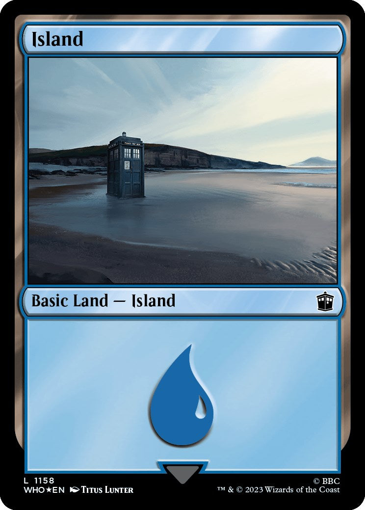 Island (1158) (Surge Foil) [Doctor Who] | Boutique FDB TCG