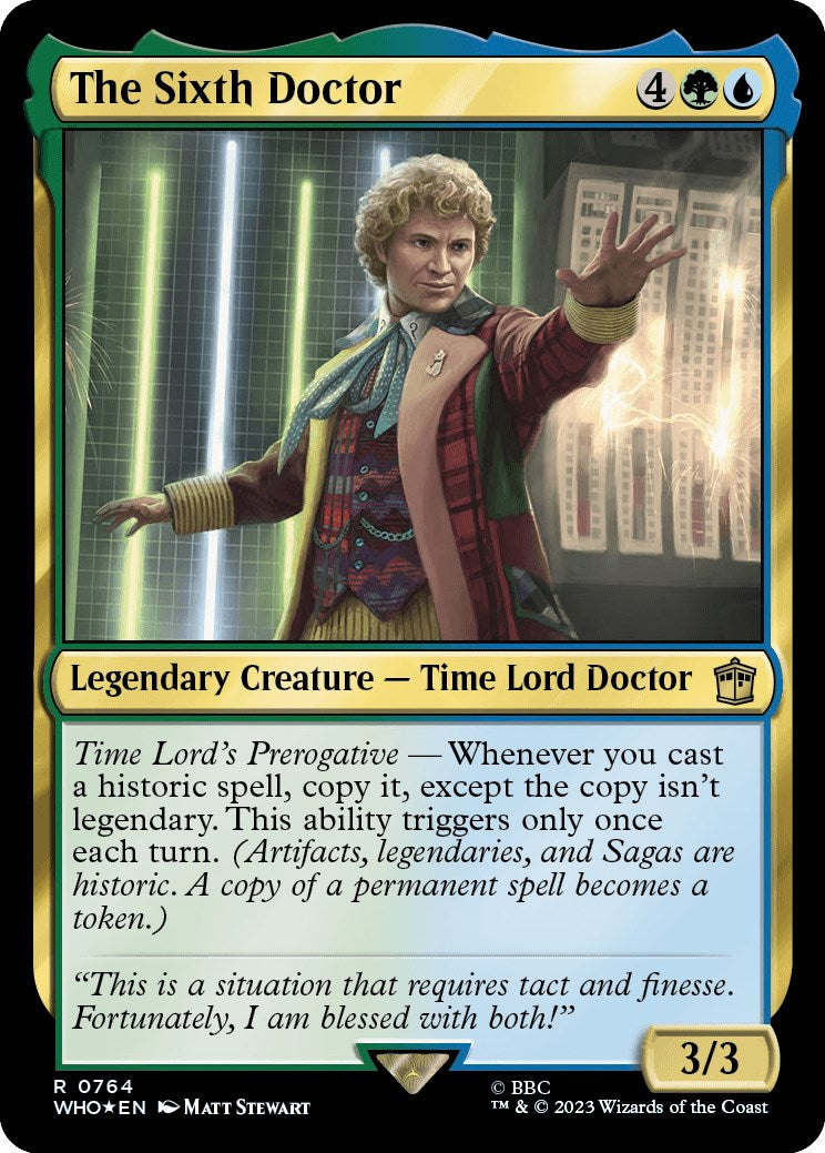 The Sixth Doctor (Surge Foil) [Doctor Who] | Boutique FDB TCG