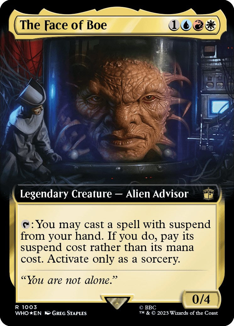 The Face of Boe (Extended Art) (Surge Foil) [Doctor Who] | Boutique FDB TCG