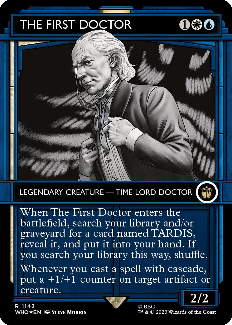 The First Doctor (Showcase) (Surge Foil) [Doctor Who] | Boutique FDB TCG